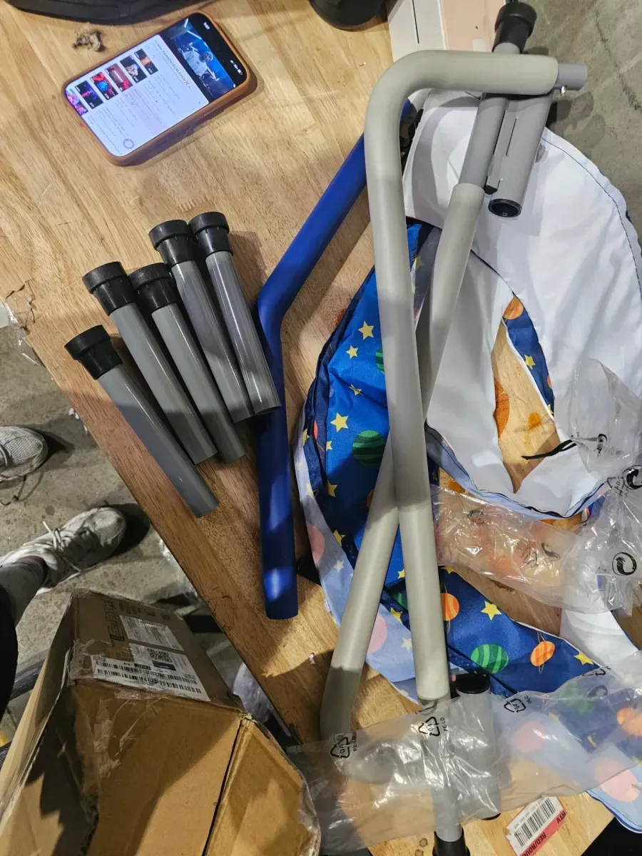 36-Inch Kids Mini Trampoline with Handlebar - image 4