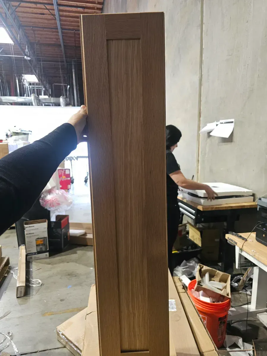 Avondale 9 in. W x 12 in. D x 42 in. H Ready to Assemble Plywood Shaker Wall Kitchen Cabinet in White Oak - image 3