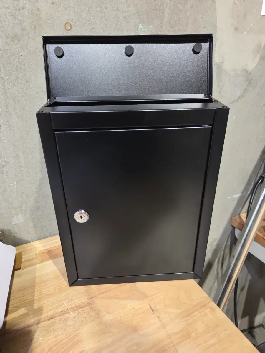 Chelsea Black, Small, Steel, Locking, Wall Mount Mailbox - image 2
