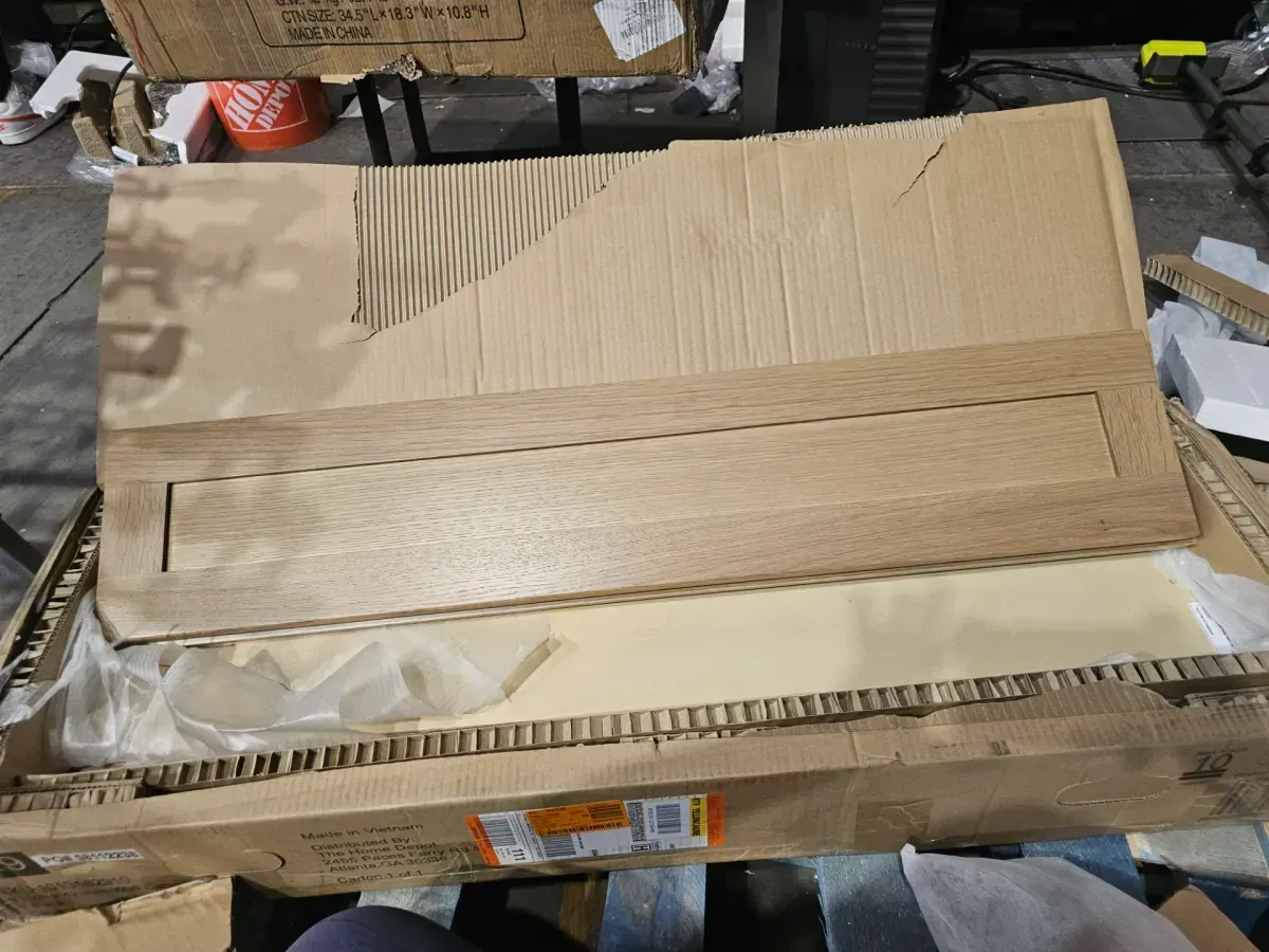 Avondale 9 in. W x 12 in. D x 42 in. H Ready to Assemble Plywood Shaker Wall Kitchen Cabinet in White Oak - image 4