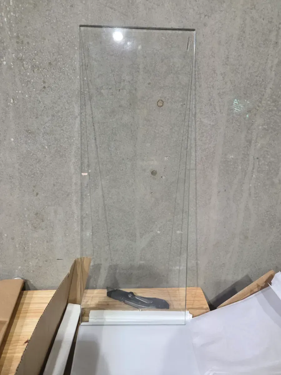 Modern 2-Tier Glass Console Table with Black Metal Frame - image 7