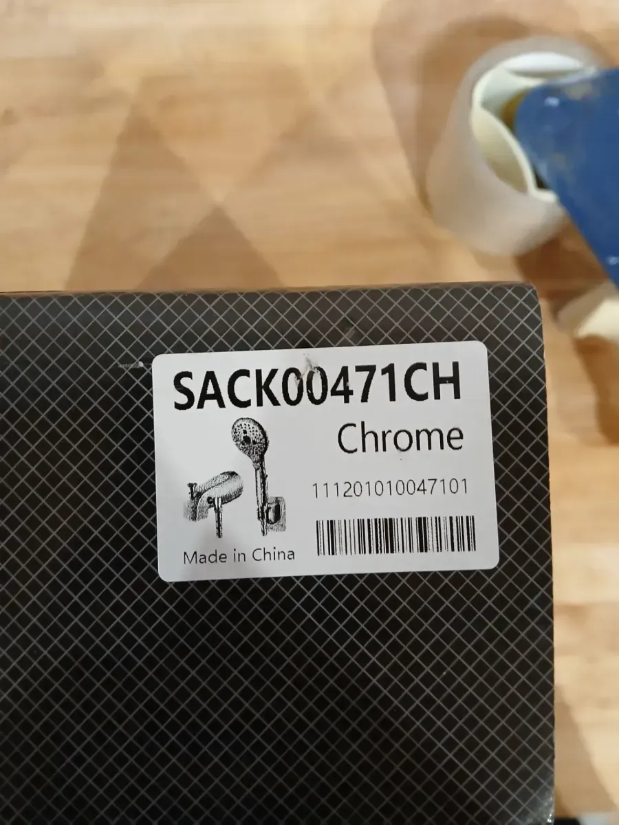 Polished Chrome Bathtub Faucet with Handheld Shower Head Set - image 4