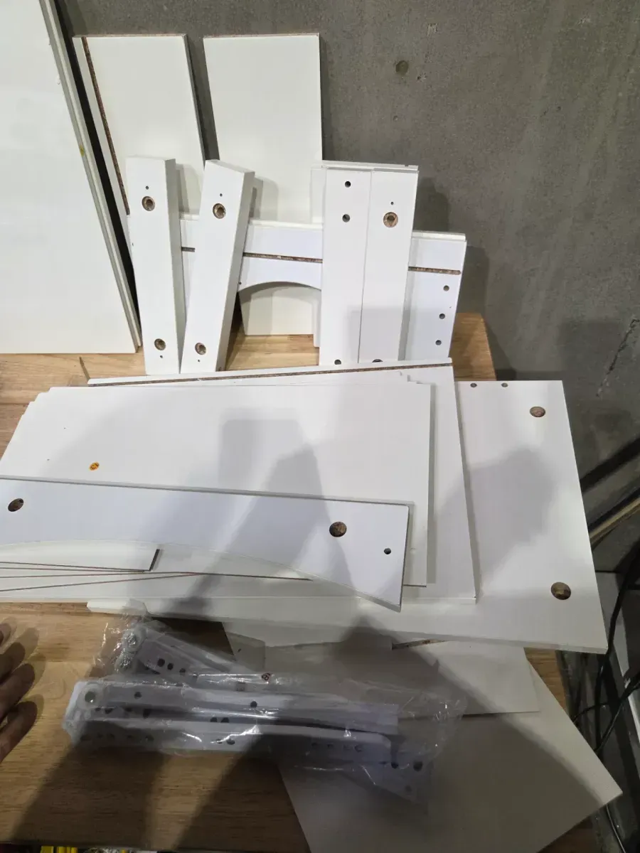 Set of 2 Modern White Nightstands with LED Lighting and Wireless Charging - image 3