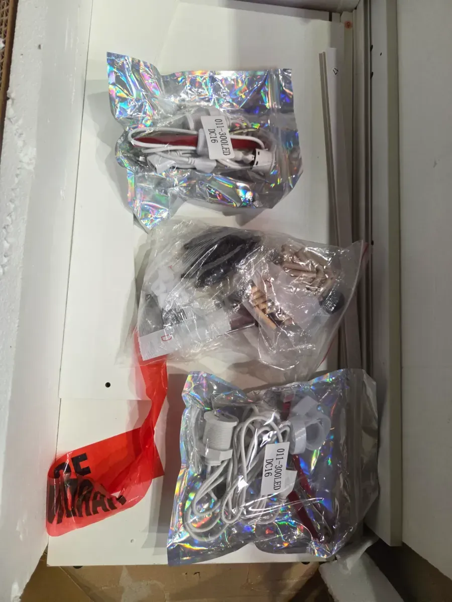 Set of 2 Modern White Nightstands with LED Lighting and Wireless Charging - image 5