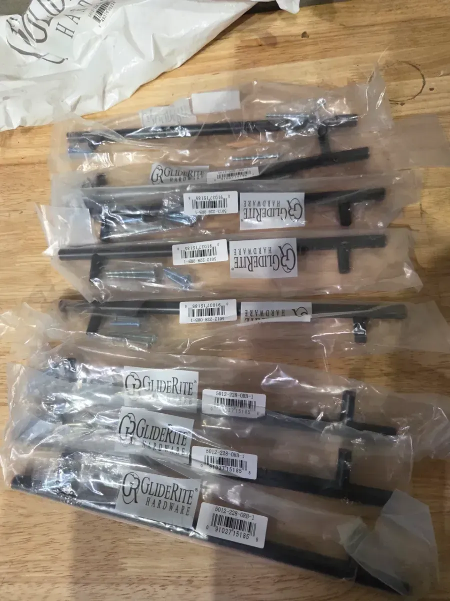 9 in. Center-to-Center Oil Rubbed Bronze Finish Solid Handle Bar Pulls (8-Pack) - image 2