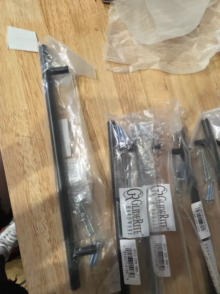 9 in. Center-to-Center Oil Rubbed Bronze Finish Solid Handle Bar Pulls (8-Pack) - image 3