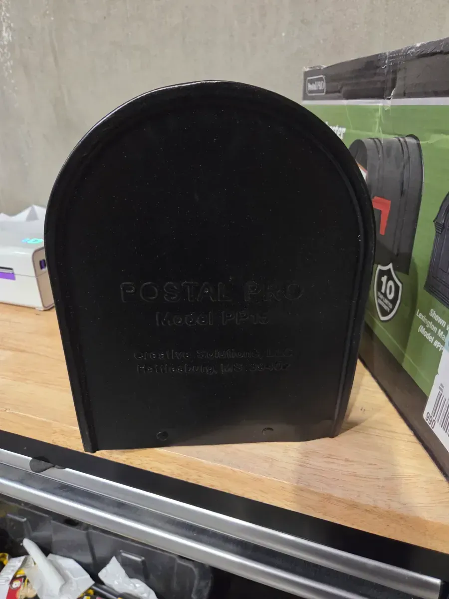 Manchester Black Steel and Aluminum Post Mount Mailbox - image 4