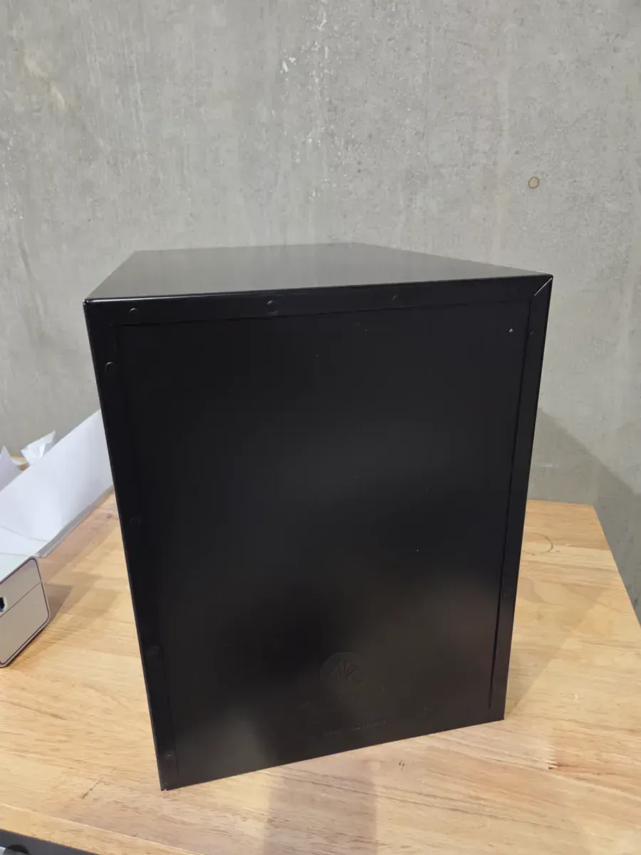 Oasis Classic Black Extra Large Locking Parcel Mailbox, 46-1/2 in. Black Post and 2 lb. PostFix Mix Combo - image 3