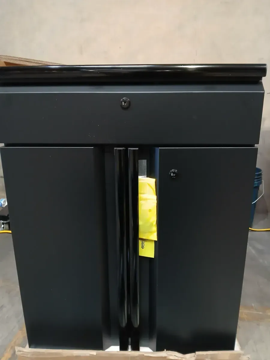 Regular Duty Welded 24-Gauge Steel 1-Drawer 2-Door Garage Base Cabinet in Black (24 in. W x 33 in. H x 16 in. D) - image 3