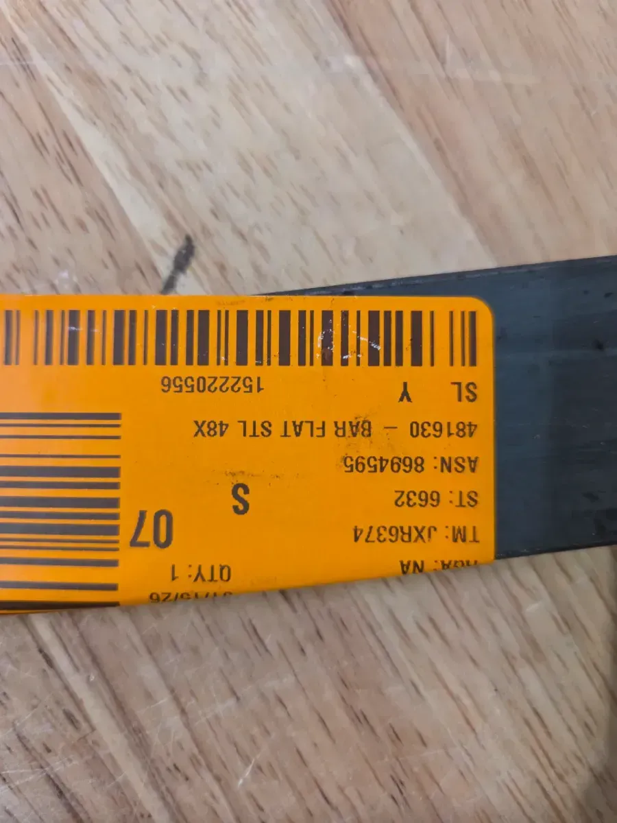 1-1/2 in. x 4 ft. - 3/16 in. Thick Plain Steel Flat Bar - image 3