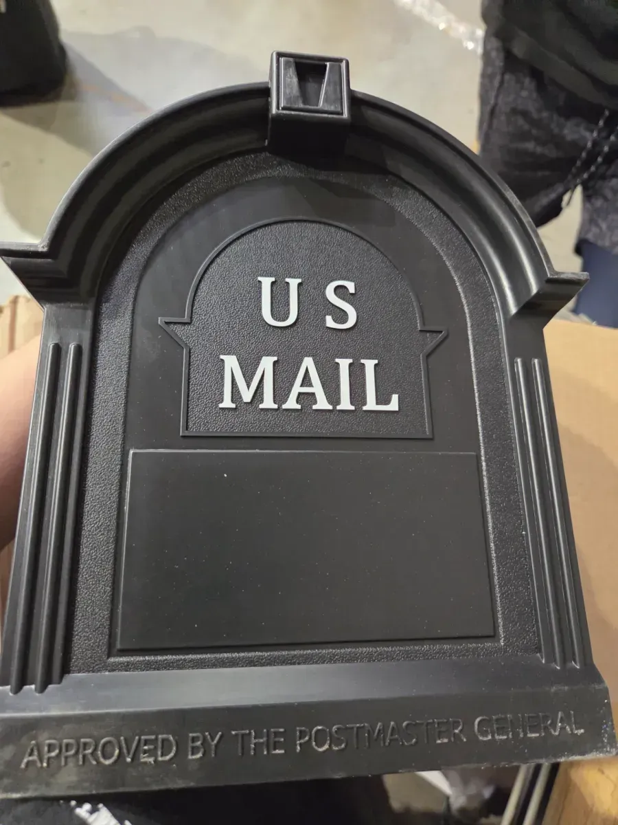 Craftsman Mailbox and Post Kit, Black - image 7