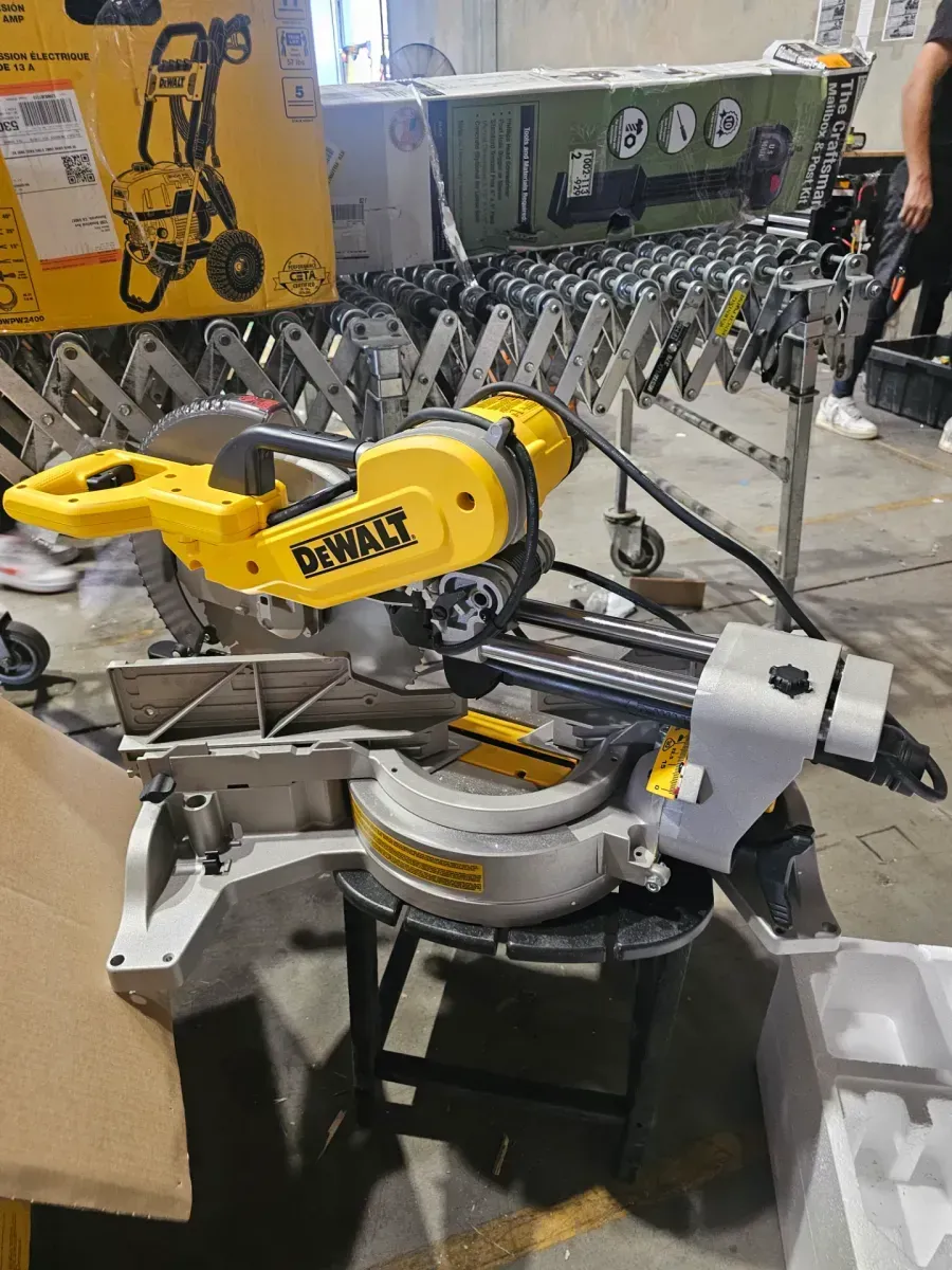 DEWALT 15 Amp Corded 12 in. Double Bevel Sliding Compound Miter Saw, Blade Wrench and Material Clamp - image 2