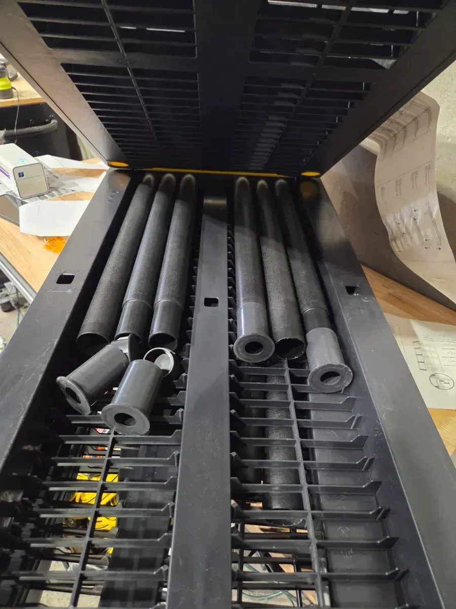 5-Tier Easy Assembly Multi-purpose Plastic Garage Storage Shelving Unit in Black (36 in. W x 74 in. H x 18 in. D) - image 6