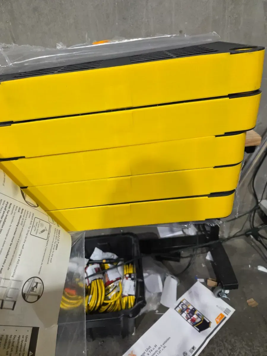 5-Tier Easy Assembly Multi-purpose Plastic Garage Storage Shelving Unit in Black (36 in. W x 74 in. H x 18 in. D) - image 7