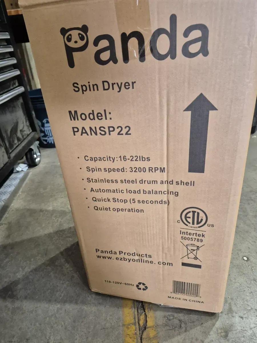 3200 RPM Ultra Fast Portable Spin Dryer Stainless Steel, 110-Volt / Capacity 0.6 cu. ft. - image 3