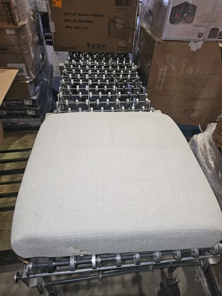 Arden Beige Chenille Upholstery Solid Wood Natural Finish Accent Arm Chair - image 2