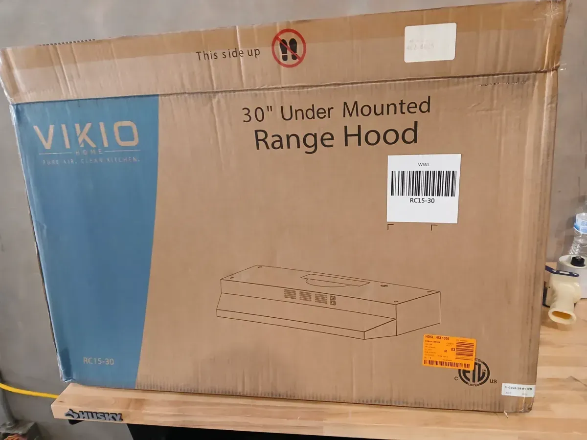 30 in. 300 CFM Ductless Under Cabinet Range Hood Exhaust Fan in Stainless Steel with LED Light and Mesh Filter - image 2