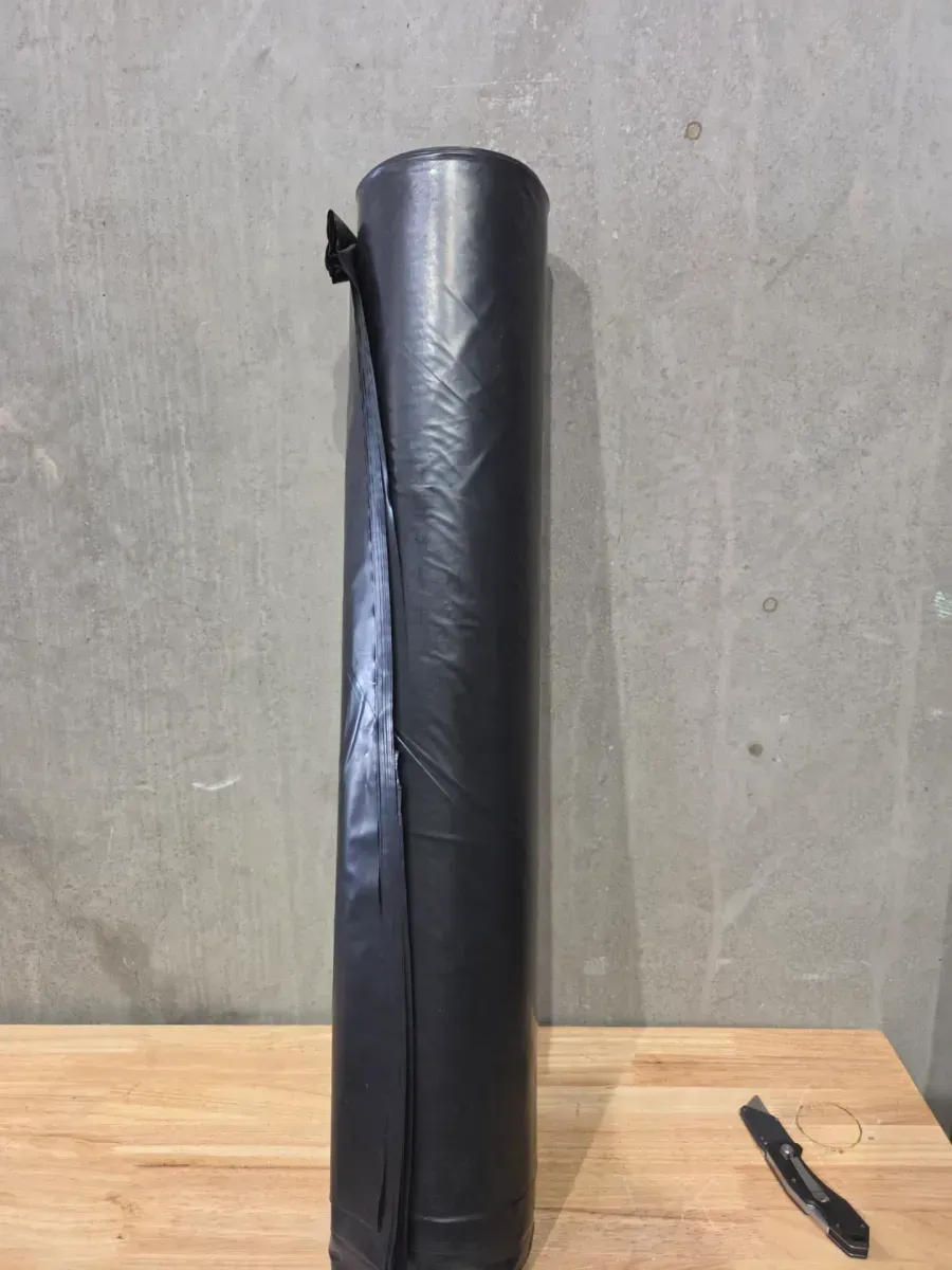 20 ft. x 50 ft. Black 4 mil Plastic Sheeting - image 2