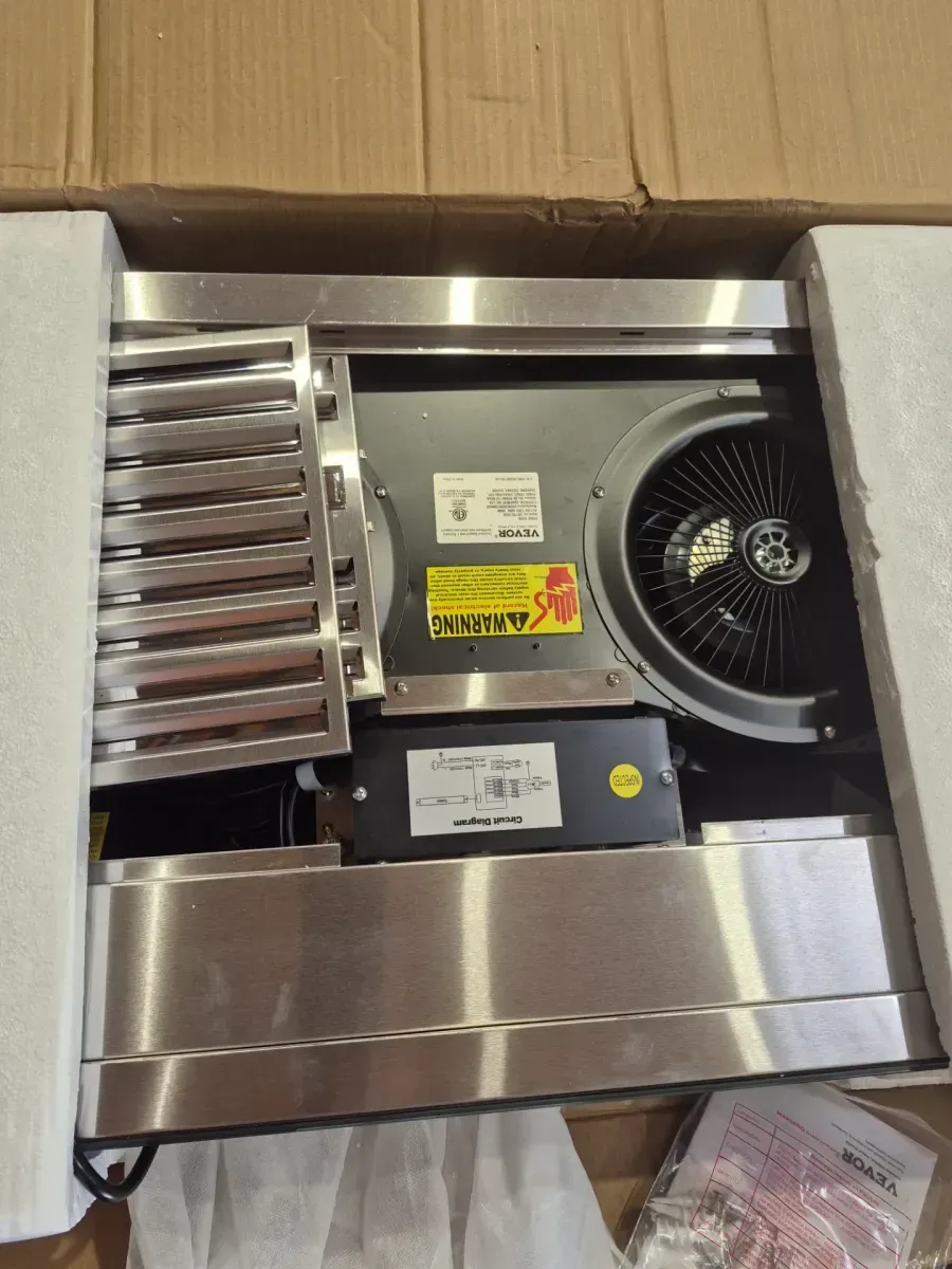 Under Cabinet Range Hood, 36 in. Kitchen Vent Hood, 900 CFM Dual Motors Stainless Steel Stove Hood, with Gesture - image 2