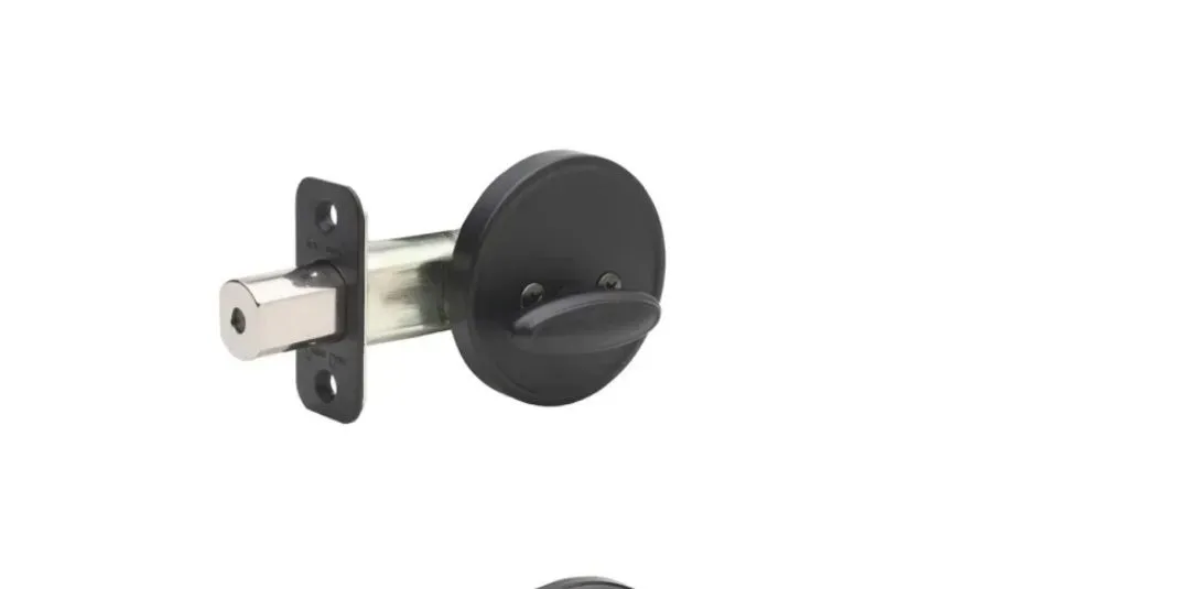 Copper Creek Zane Left Handed Sectional Single Cylinder Interior Door Handleset with Interior Thumbturn and Round Rose - image 1