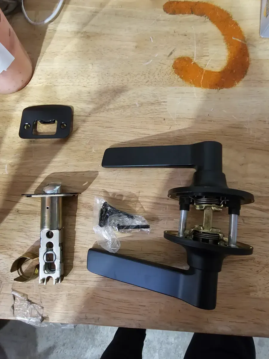 Freedom Matte Black Hall/Closet Door Lever 8-Pack - image 2