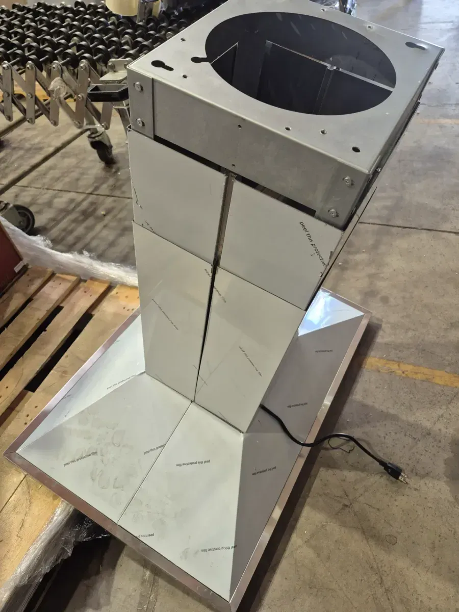 36 in. 400 CFM Convertible Quiet Island Range Hood Beverage in Stainless Steel w/ 4-LED Lights, Permanent Baffle Filters - image 2