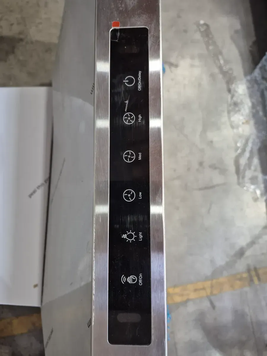 36 in. 400 CFM Convertible Quiet Island Range Hood Beverage in Stainless Steel w/ 4-LED Lights, Permanent Baffle Filters - image 4