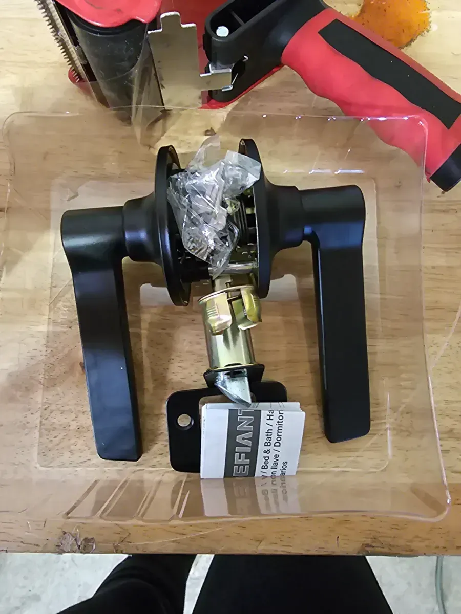 Freedom Matte Black Hall/Closet Door Lever 8-Pack - image 2