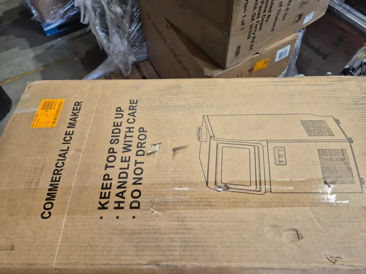 13.78 in. 110 lb.Full Size Cubes Commercial Freestanding/Built-in Ice Maker in Stainless Steel with 20lb. Storagebin - image 2