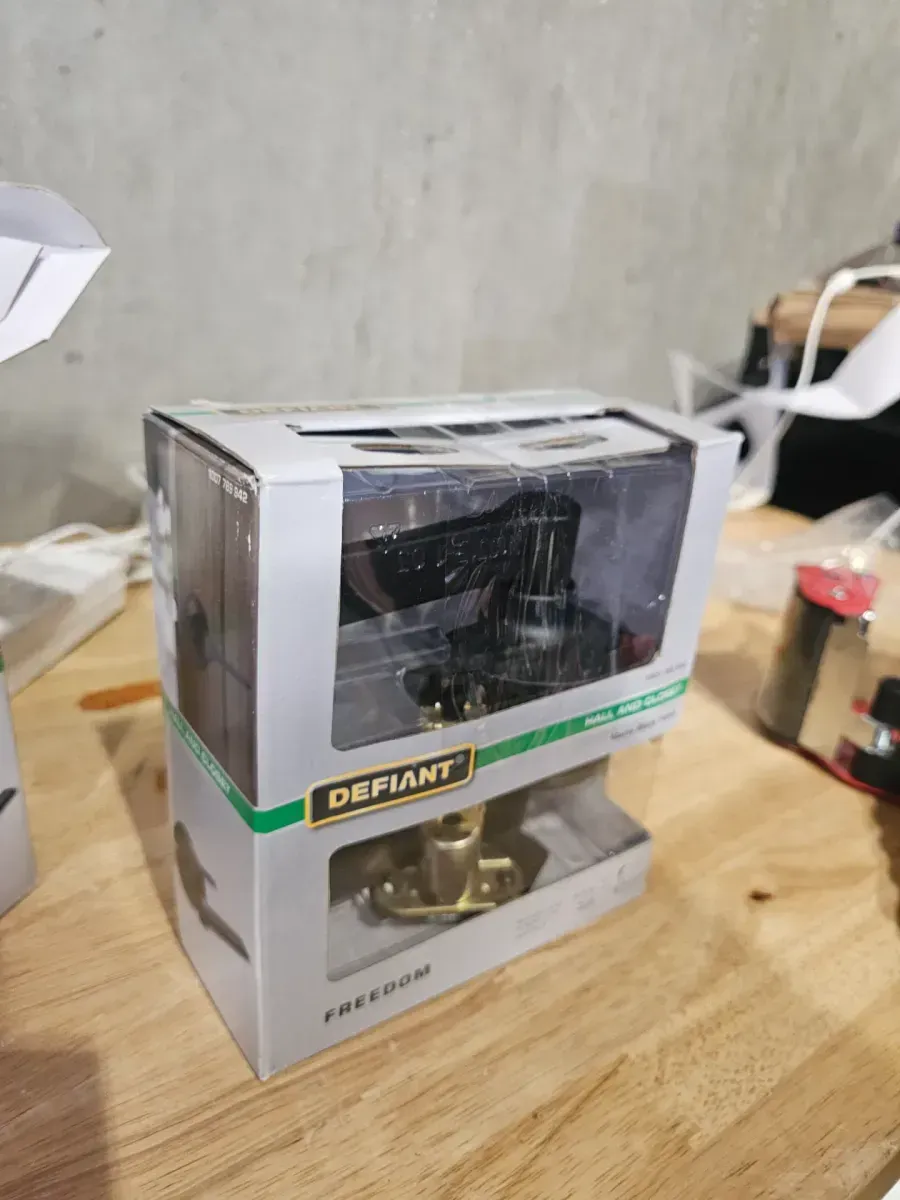 Freedom Matte Black Hall/Closet Door Lever 8-Pack - image 4