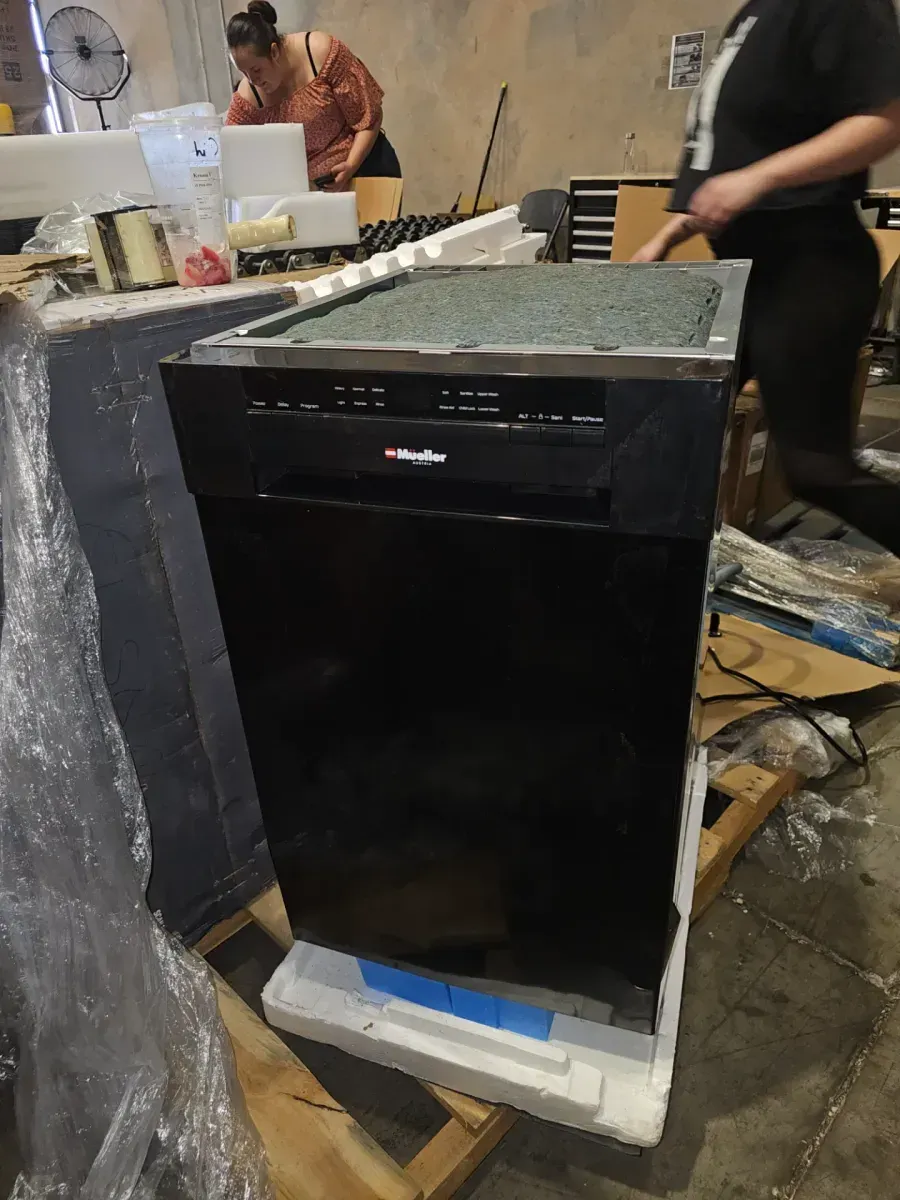 18 in. Black Stainless Steel Front Control Digital Built-In Dishwasher with 3-Stage Filtration, 6 Smart Wash Programs - image 2