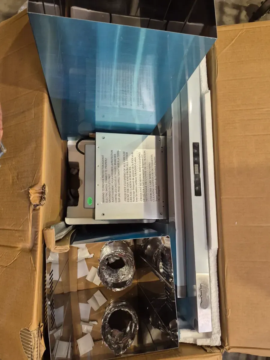 36 in. 350 CFM Convertible Island Mount Range Hood with LED Lights in Stainless Steel, Touch Control and Carbon Filters - image 4