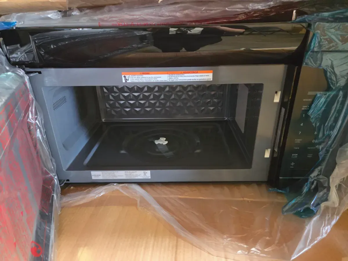 1.7 cu. ft. 1000-Watt Over the Range Microwave in Black - image 2