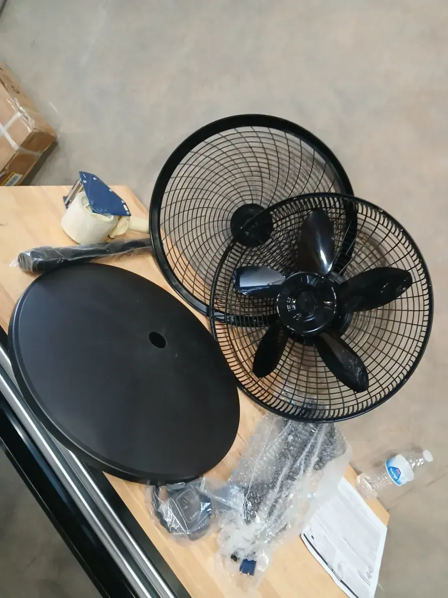 Cyclone 18 in. 3 Speed Oscillating Pedestal Fan for Home in Black with Adjustable Height, 4-Hour Timer and Remote - image 4