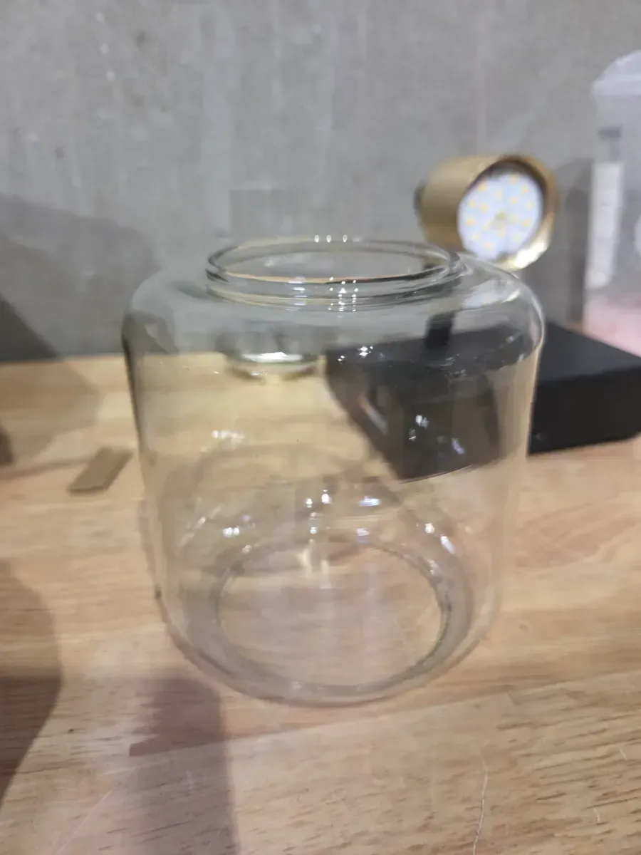 Champagne Globe 5 in. 1-Light Black and Gold Modern Dimmable Integrated LED 5 CCT Wall Sconce for Bathroom - image 3