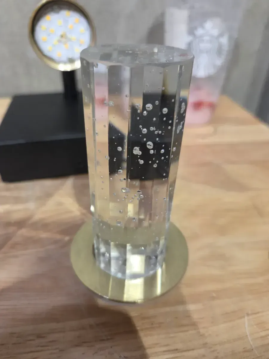 Champagne Globe 5 in. 1-Light Black and Gold Modern Dimmable Integrated LED 5 CCT Wall Sconce for Bathroom - image 4