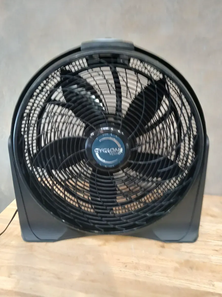 Cyclone 20 in. 3 Speed Air Circulator Floor Fan for Home in Black with Wall Mount Option, Pivoting Head and Carry Handle - image 4