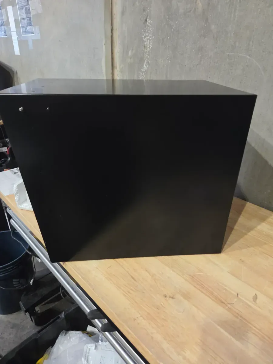 Oasis Classic Black Extra Large Locking Parcel Mailbox, 46-1/2 in. Black Post and 2 lb. PostFix Mix Combo - image 4