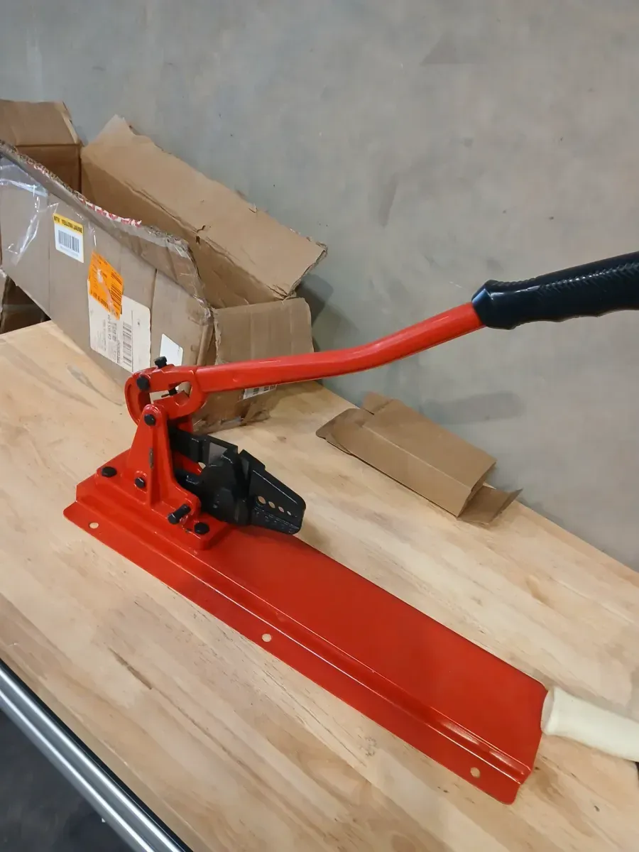 24 in. Bench Swager Tool-Wire Rope Swaging Crimper with Cutter Head for 1/16 in.-3/16 in. Aluminum/Copper Sleeves - image 3