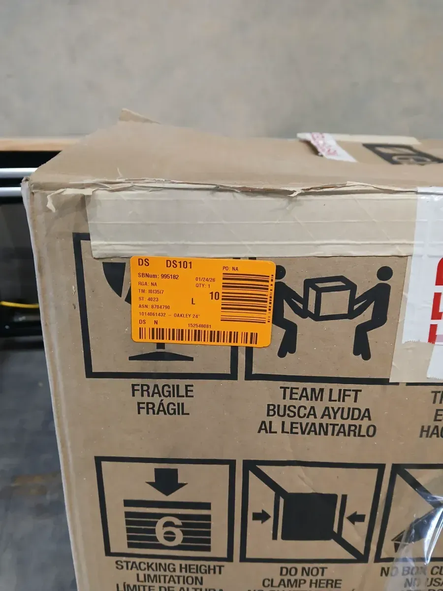 Oakley 25 in. Single Sink White Bath Vanity with White Cultured Marble Top (Assembled) - image 3