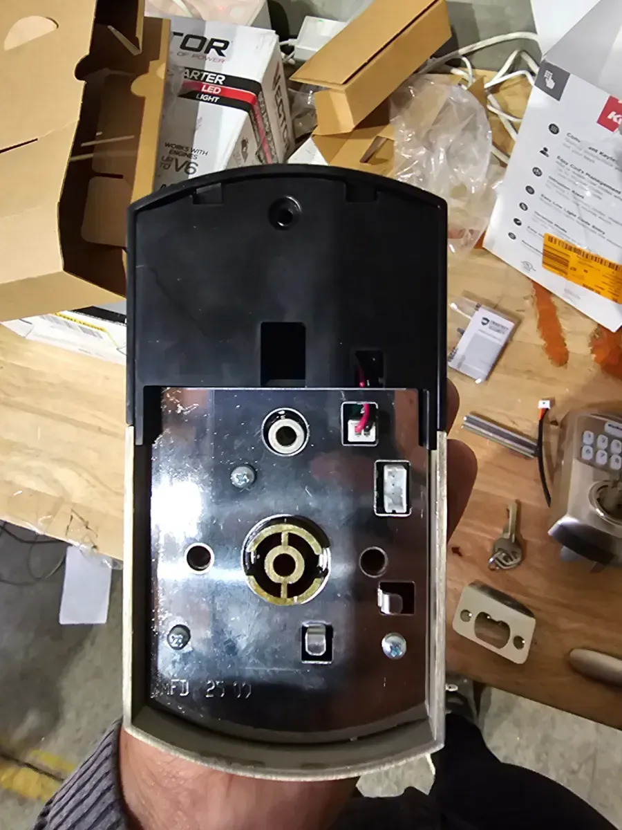 Kwikset SmartCode 917 Satin Nickel Keypad Electronic Single-Cylinder Tustin Door Handle Featuring SmartKey Security - image 5