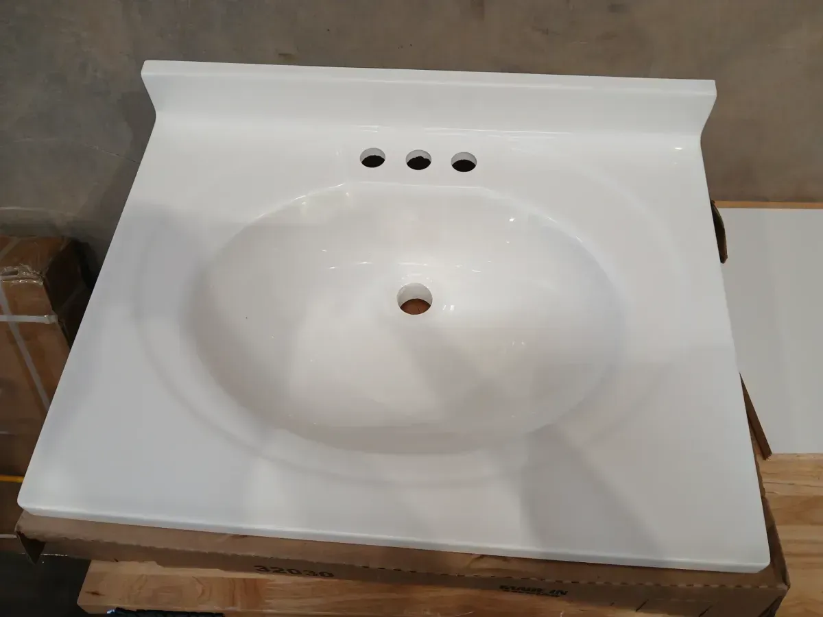 Oakley 25 in. Single Sink White Bath Vanity with White Cultured Marble Top (Assembled) - image 7