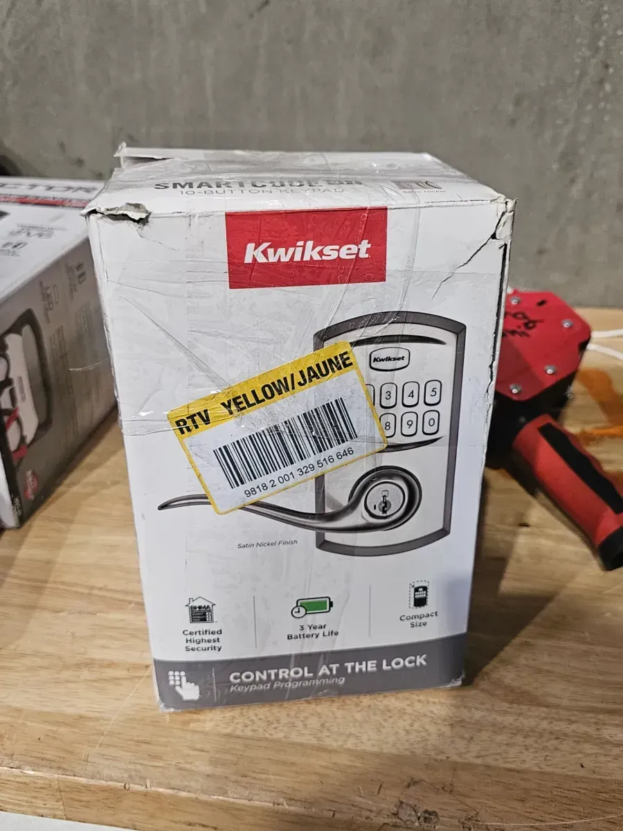 Kwikset SmartCode 917 Satin Nickel Keypad Electronic Single-Cylinder Tustin Door Handle Featuring SmartKey Security - image 8