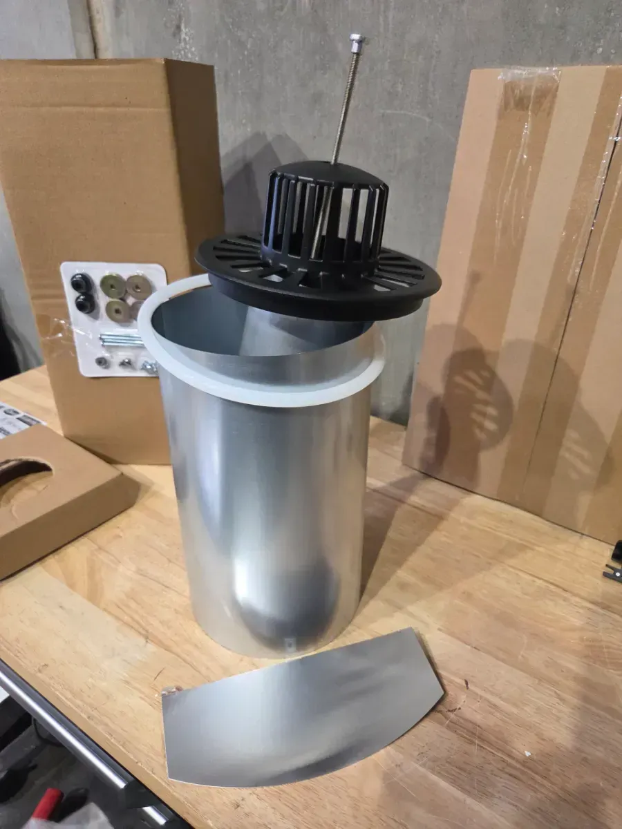 Direct Vent Natural Gas Wall Furnace with Thermostat, 17,000 BTU. Professional Vent Kit Included in Box. Gray/Black - image 6