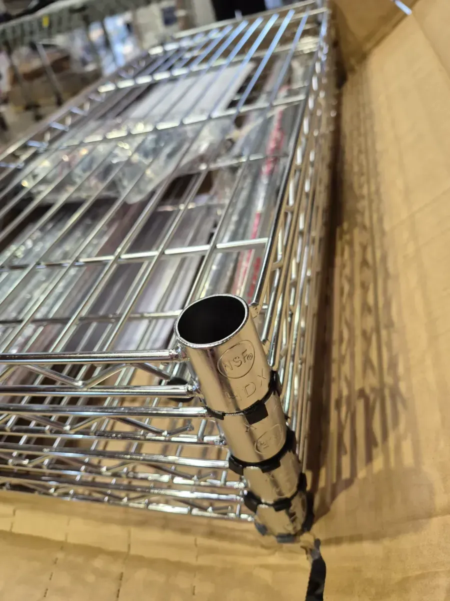 4-Tier Steel Wire Shelving Unit in Chrome (36 in. W x 54 in. H x 14 in. D) - image 6