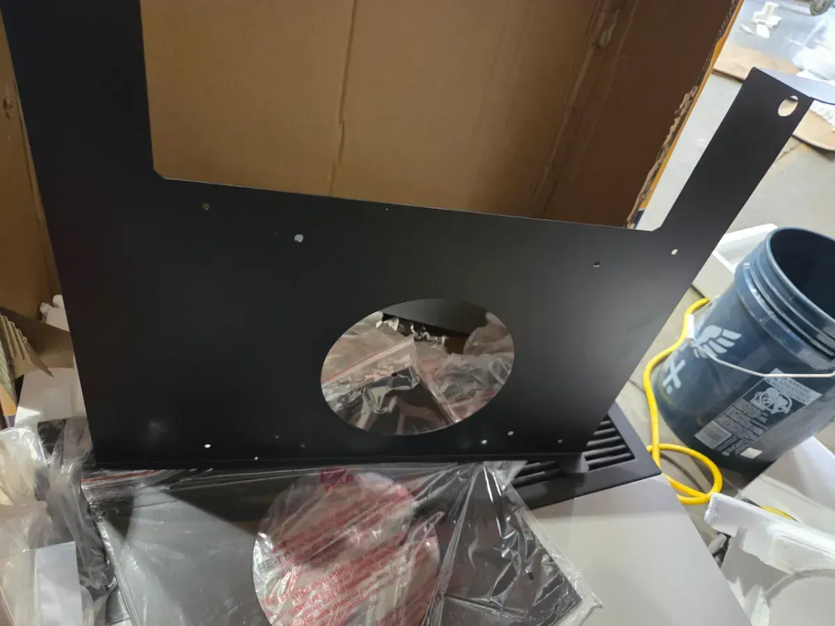 Direct Vent Natural Gas Wall Furnace with Thermostat, 17,000 BTU. Professional Vent Kit Included in Box. Gray/Black - image 5