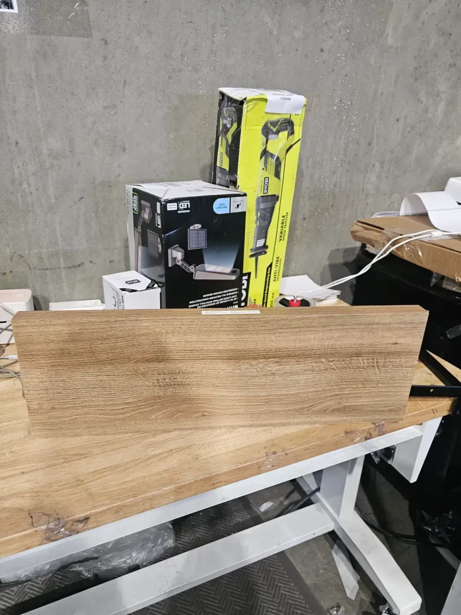 Classic Farmhouse 23.625 in. W x 8.25 in. D Elm Finish MDF Quick Mount Bracket Decorative Wall Shelf - image 3