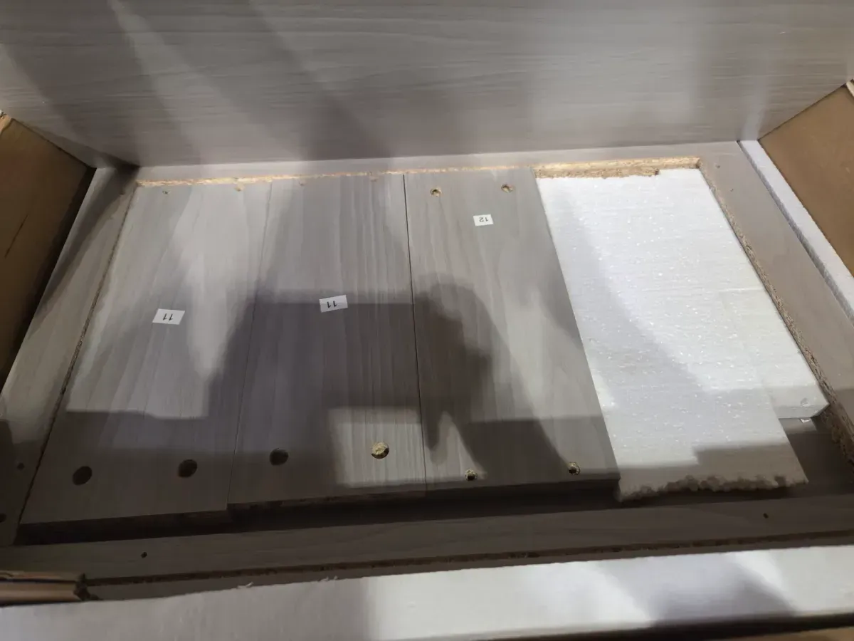 Beige Wood Grain 3-Drawer 23.6 in. W Nightstand, End Table for Bedroom or Livingroom - image 4