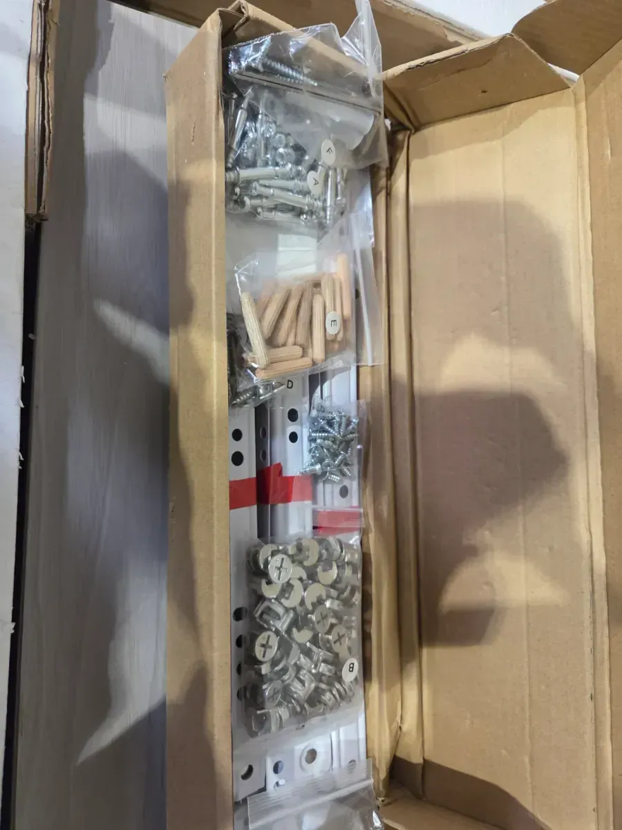 Beige Wood Grain 3-Drawer 23.6 in. W Nightstand, End Table for Bedroom or Livingroom - image 6