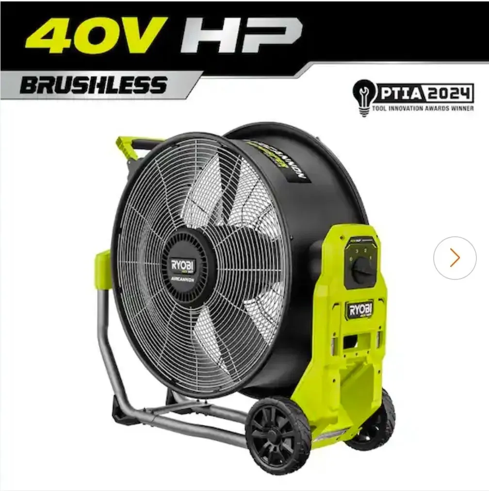 40V HP Brushless Cordless Hybrid WHISPER SERIES 20 in. Air Cannon Fan (Tool Only) - image 2